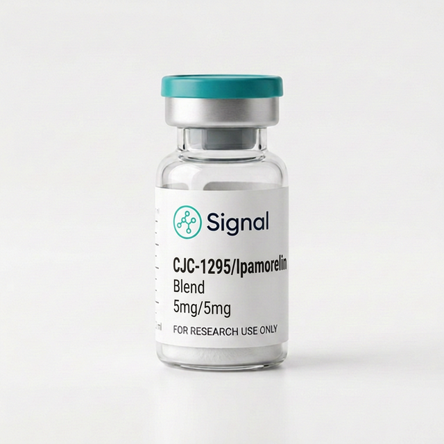 Signal CJC-1295 and Ipamorelin research-use blend vial